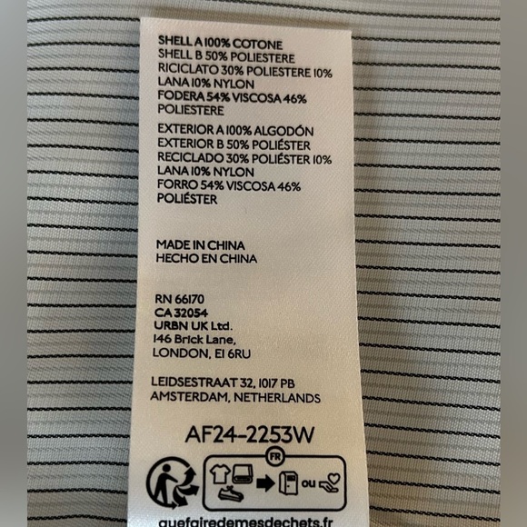 Anthropologie Central Park West Myles Cable-Knit  Sweater full zip XL beige NWT - Picture 11 of 16